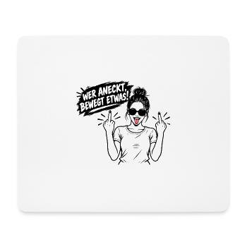 Pink Street-Rebellen-Skizze - Mousepad (Querformat) - Weiß - Vorne