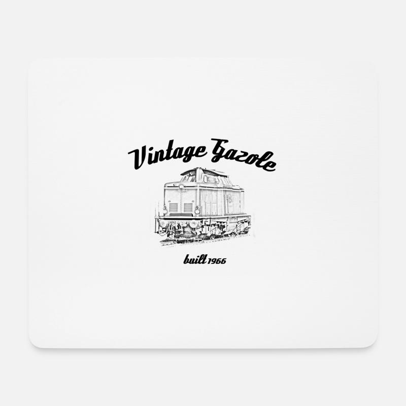 Vintage Gazole V100 - Mousepad (Querformat) - Weiß