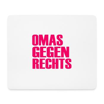 Omas gegen rechts - Mousepad (Querformat) - Weiß - Vorne