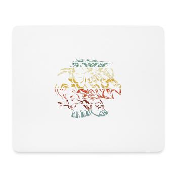 TRICÉRATOPS - Tapis de souris (format paysage) - blanc - Devant