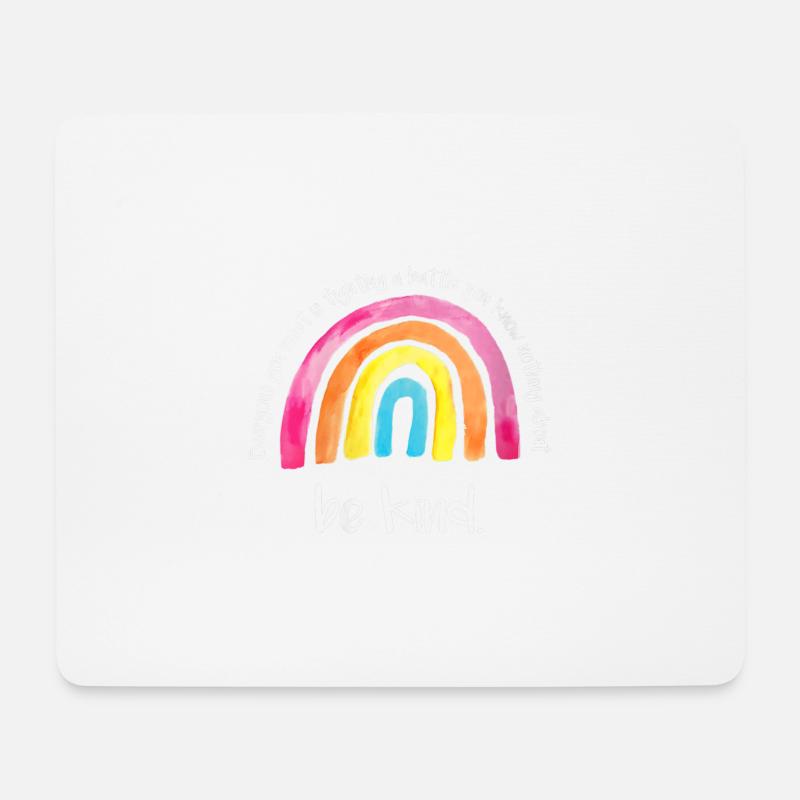 Sei nett, seit nett miteinander BE KIND, - Mousepad (Querformat) - Weiß
