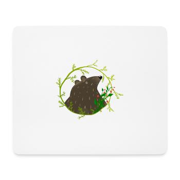 Wildtiere - Mousepad (Querformat) - Weiß - Vorne
