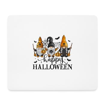 Frohe Halloween-Gnome - Mousepad (Querformat) - Weiß - Vorne