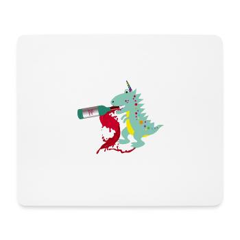 Vino Dino,Wine,Dinosaur,Vino - Mouse Pad (horizontal) - white - Front