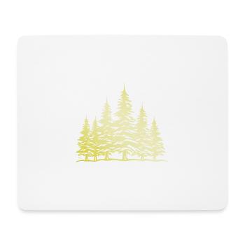 Wald Baum Gold - Mousepad (Querformat) - Weiß - Vorne