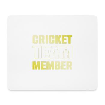 Cricket Team - Mousepad (Querformat) - Weiß - Vorne