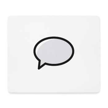 Sprechblase Comic Cartoon - Mousepad (Querformat) - Weiß - Vorne