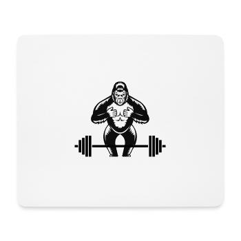 Gorilla GYM Power - Mousepad (Querformat) - Weiß - Vorne