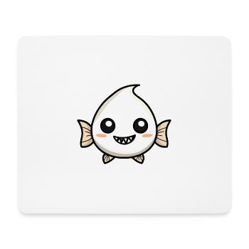 Piranha Fische Halloween Lustig Geist - Mousepad (Querformat) - Weiß - Vorne