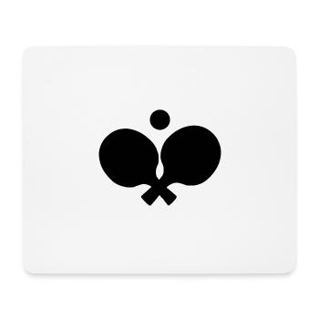 Table tennis table tennis racket table tennis ball - Mouse Pad (horizontal) - white - Front