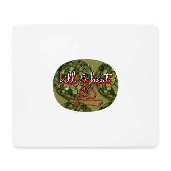 KILL & HEAT - Shop WoW - 2023 - Mousepad (Querformat) - Weiß - Vorne