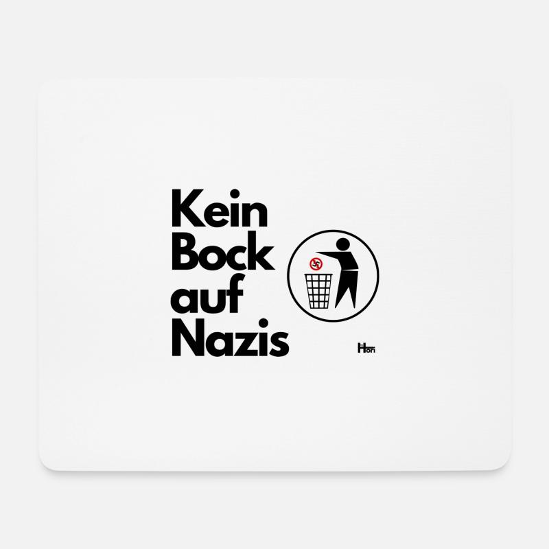 Kein Bock auf NZS - Mousepad (Querformat) - Weiß
