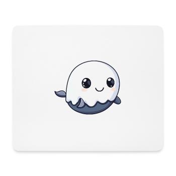 Wal Halloween Lustig Geist - Mousepad (Querformat) - Weiß - Vorne