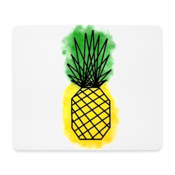 Geometric Pineapple - Tapis de souris (format paysage) - blanc - Devant