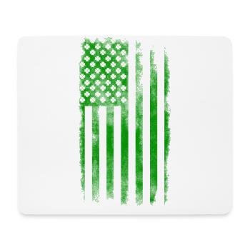 Irisch-amerikanische St. Patrick's Day-Flagge gewaschen - Mousepad (Querformat) - Weiß - Vorne