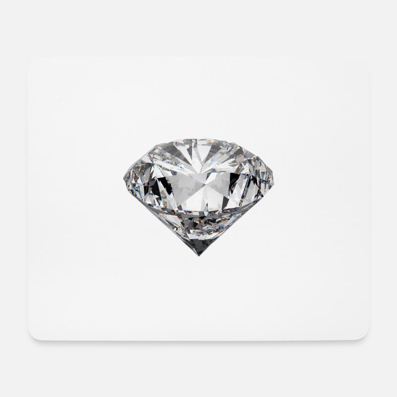 Diamant Edelstein Geschenk Reich Bling Rap Liebe - Mousepad (Querformat) - Weiß