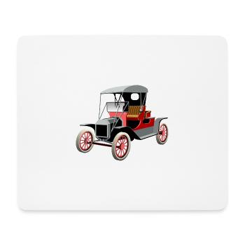 Car Vintage - Mouse Pad (horizontal) - white - Front