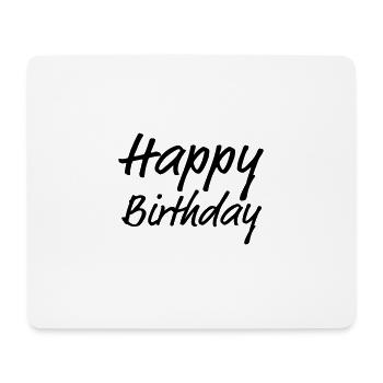 Joyeux anniversaire Salutation Idée cadeau - Tapis de souris (format paysage) - blanc - Devant