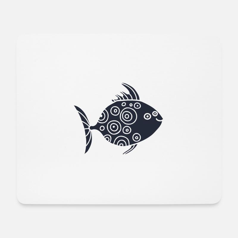 Meerestiere - Mousepad (Querformat) - Weiß