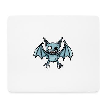 Fledermaus Halloween Lustig Zombie - Mousepad (Querformat) - Weiß - Vorne