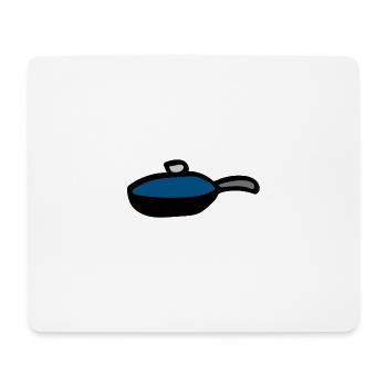 Pfanne - Mousepad (Querformat) - Weiß - Vorne