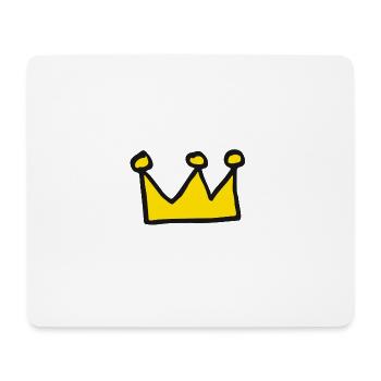 couronne - Tapis de souris (format paysage) - blanc - Devant