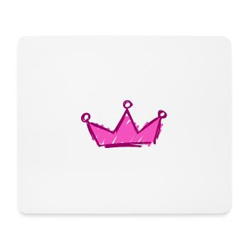 Couronne - Tapis de souris (format paysage) - blanc - Devant