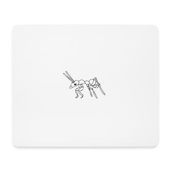 Fourmi - dessin - Tapis de souris (format paysage) - blanc - Devant