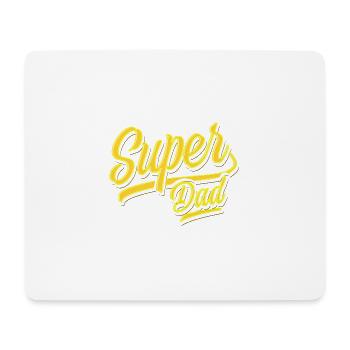 Super Dad - Super Papa - Vatertag - Bester Papa - Mousepad (Querformat) - Weiß - Vorne