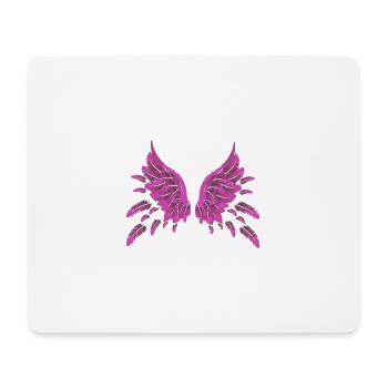 angel,pink,feathers,angelwings,wings - Mouse Pad (horizontal) - white - Front