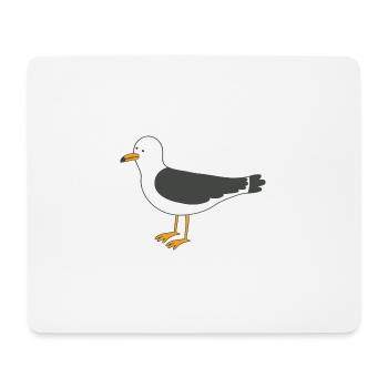 Möwe - Mousepad (Querformat) - Weiß - Vorne
