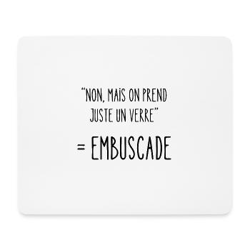 on prend juste un verre - Tapis de souris (format paysage) - blanc - Devant