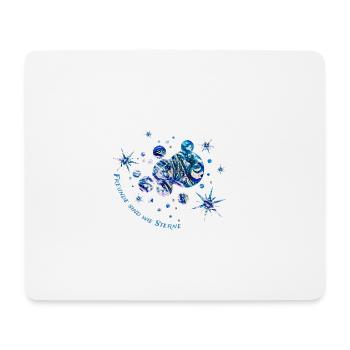 Serie Freunde sind wie Sterne - Mousepad (Querformat) - Weiß - Vorne