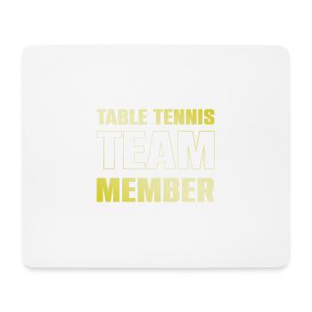 Table Tennis Team - Mousepad (Querformat) - Weiß - Vorne