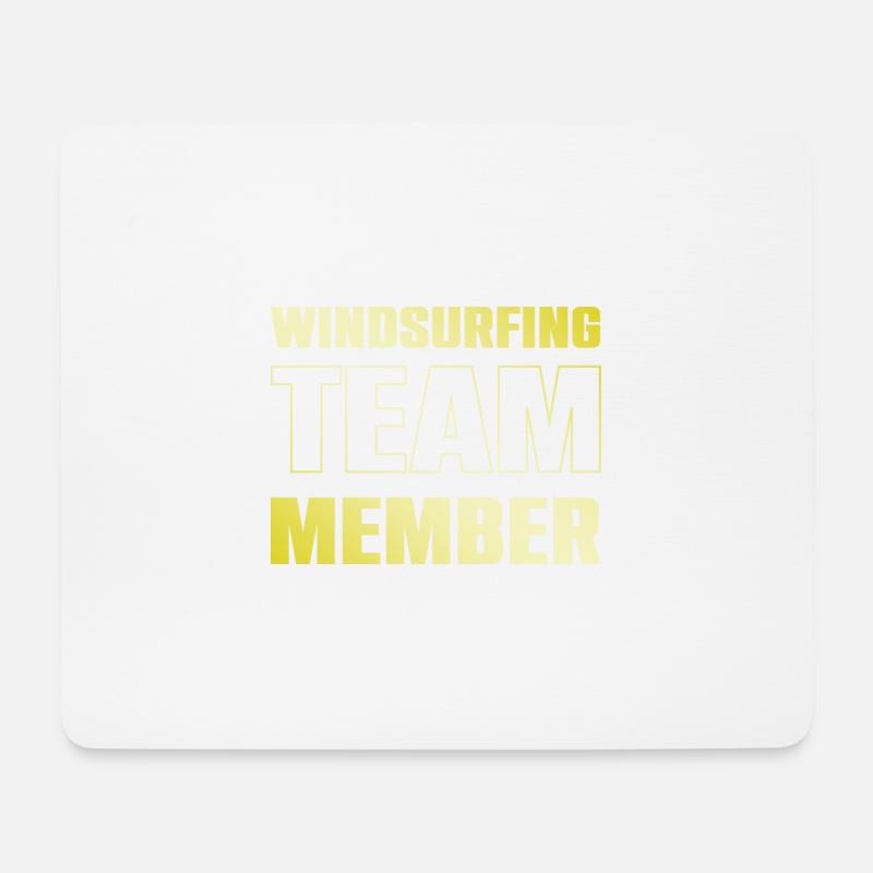 Windsurfing Team - Mousepad (Querformat) - Weiß