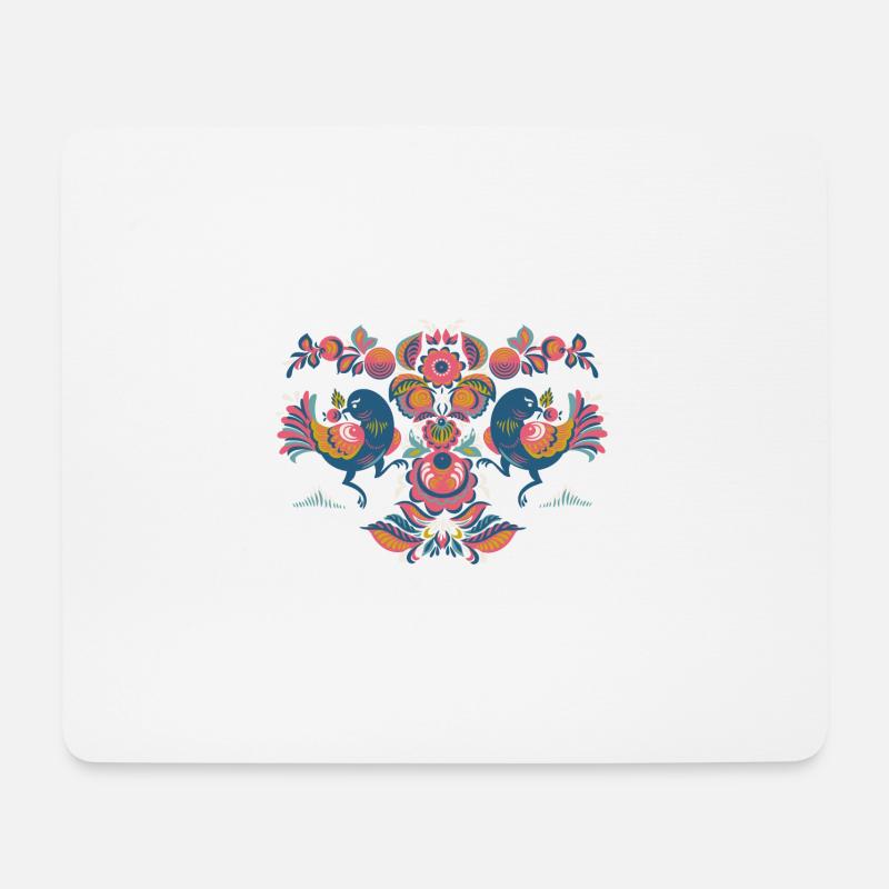 Vögel - Mousepad (Querformat) - Weiß