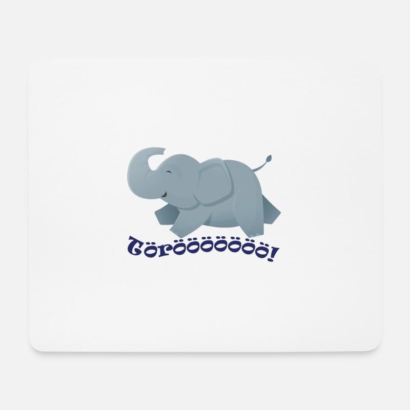 Wildtiere - Mousepad (Querformat) - Weiß