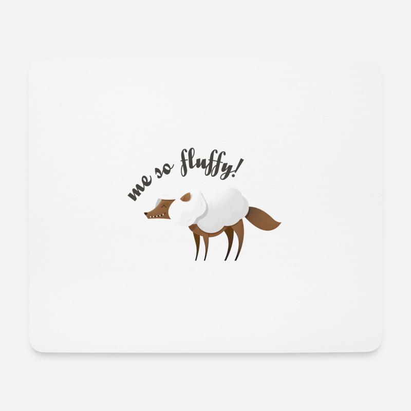 Wildtiere - Mousepad (Querformat) - Weiß