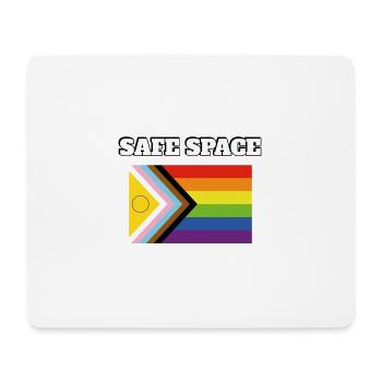 Fierté inclusive Fierté ESPACE SÛR - Tapis de souris (format paysage) - blanc - Devant