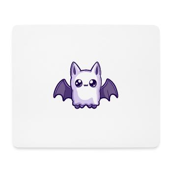 Bat Halloween Comic Ghost - Mouse Pad (horizontal) - white - Front