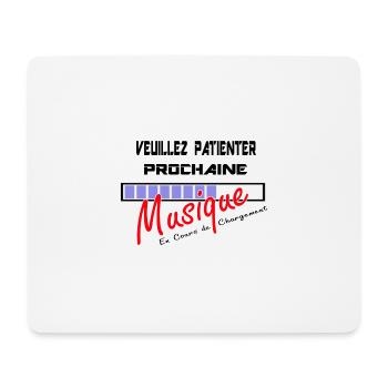 Logo Musique en Chargement ! - Tapis de souris (format paysage) - blanc - Devant