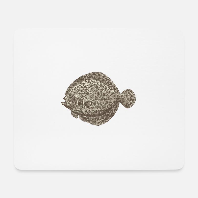 Meerestiere - Mousepad (Querformat) - Weiß