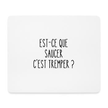 saucer c'est tromper - Tapis de souris (format paysage) - blanc - Devant