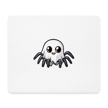 Tarantula Halloween Comic Ghost - Mouse Pad (horizontal) - white - Front
