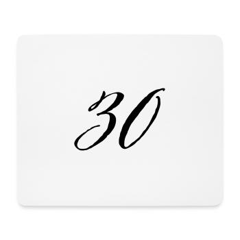 30th birthday 30 years - Mouse Pad (horizontal) - white - Front