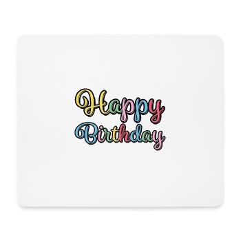 Happy Birthday Congratulations Gift - Mouse Pad (horizontal) - white - Front