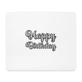 Joyeux anniversaire Salut Cadeau d’anniversaire - Tapis de souris (format paysage) - blanc - Devant