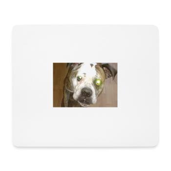 Cute dog with ball - Mouse Pad (horizontal) - white - Front