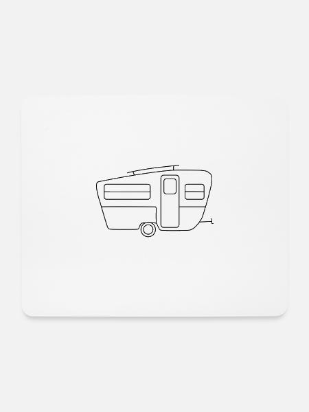 Camping Van - Camper - Wohnwagen - Mousepad (Querformat) - Weiß