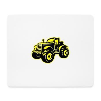 Traktor Landwirt - Mousepad (Querformat) - Weiß - Vorne